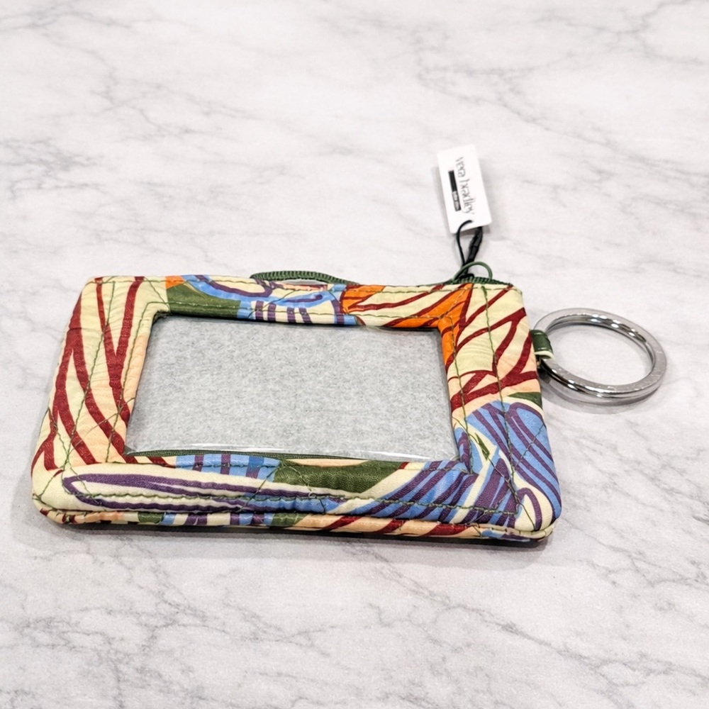 Vera Bradley Colorful ID Holder Keychain Abstract